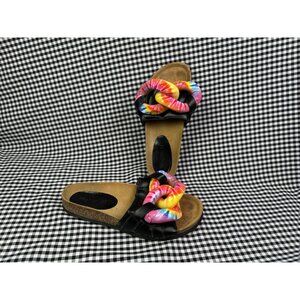 JW Anderson Womens Chunky Tie Dye Leather Chain Slide Sandals EU 37 / US 6.5